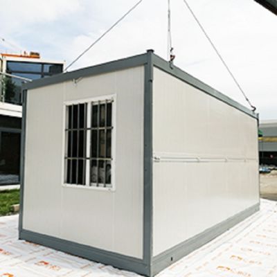 Легкая установка 20ft стальной сэндвич панель портативный готовый складной контейнерный дом