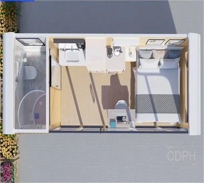 Современный дизайн Мобильная стальная конструкция Здание яблочная хижина портативный дом