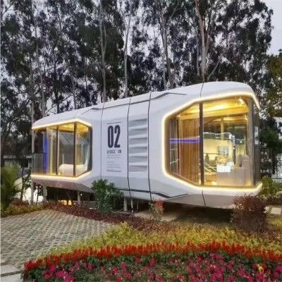 Предварительно сконструированный дом Садовый дом Мобильный дом Стальная конструкция Здание Дом для отдыха