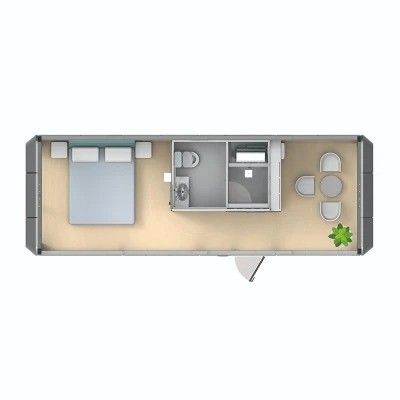 Современный элегантный дизайн сэндвич панель Prefab капсула крошечный дом