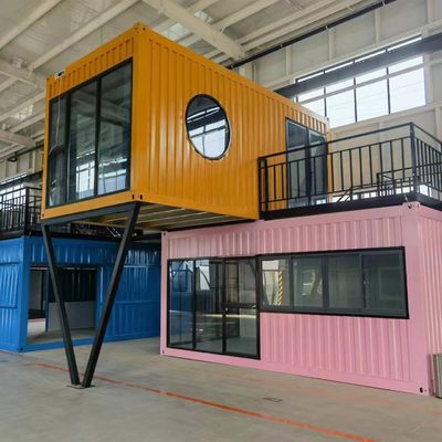 Сэндвич-панель Мобильный жилой контейнерный дом для деревни Удобный магазин