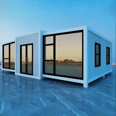 Большой 40ft 20ft роскошный расширяемый контейнерный дом для современной гостиной в Америке