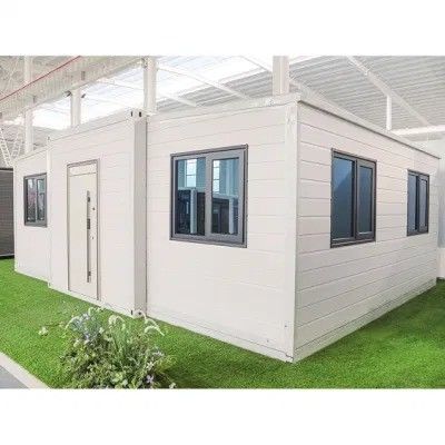 Большой 40ft 20ft роскошный расширяемый контейнерный дом для современной гостиной в Америке