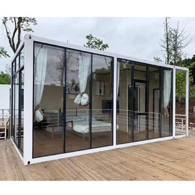 Быстрый монтаж Prefab Container House с PVC Сдвижные окна свет аксессуары