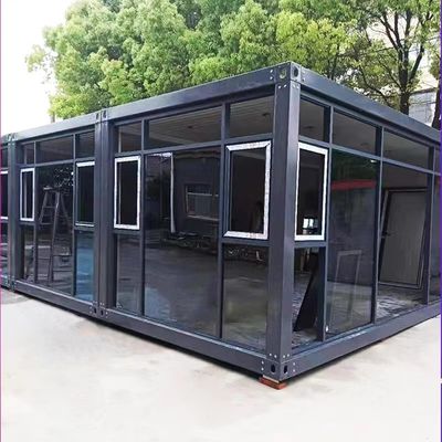 Быстрый монтаж Prefab Container House с PVC Сдвижные окна свет аксессуары