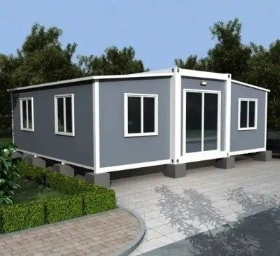 Мастерская Хранилище 20FT 40FT Современный стальной сборный крошечный мобильный модульный расширяемый дом