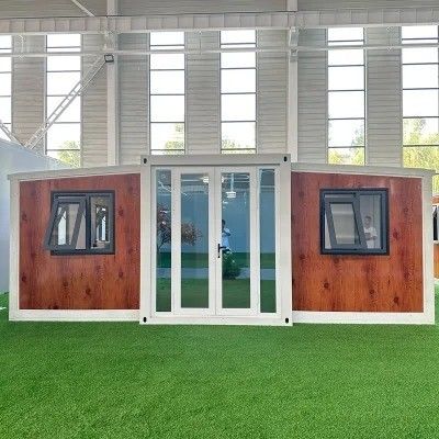 Защита окружающей среды 2 спальные комнаты Контейнерный дом с стальной дверью