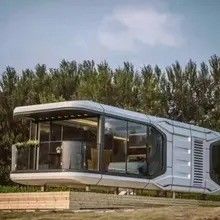 Luxury Prefab House Fat Pack Container House для солнечной космической капсулы