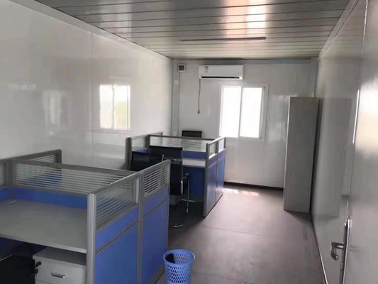 Разъемный дизайн Flat Pack Container House в белом/сером/черном полу 18 мм MgO Board
