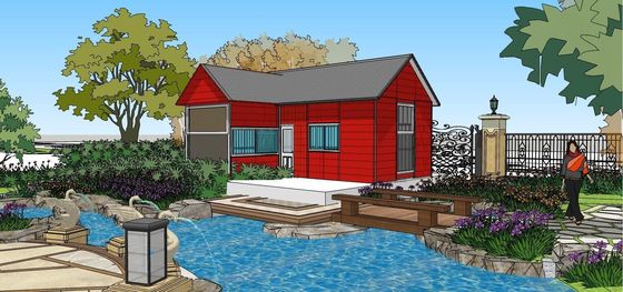 Модульный 40ft Flat Pack Steel Container Villa House с преимуществом быстрой установки